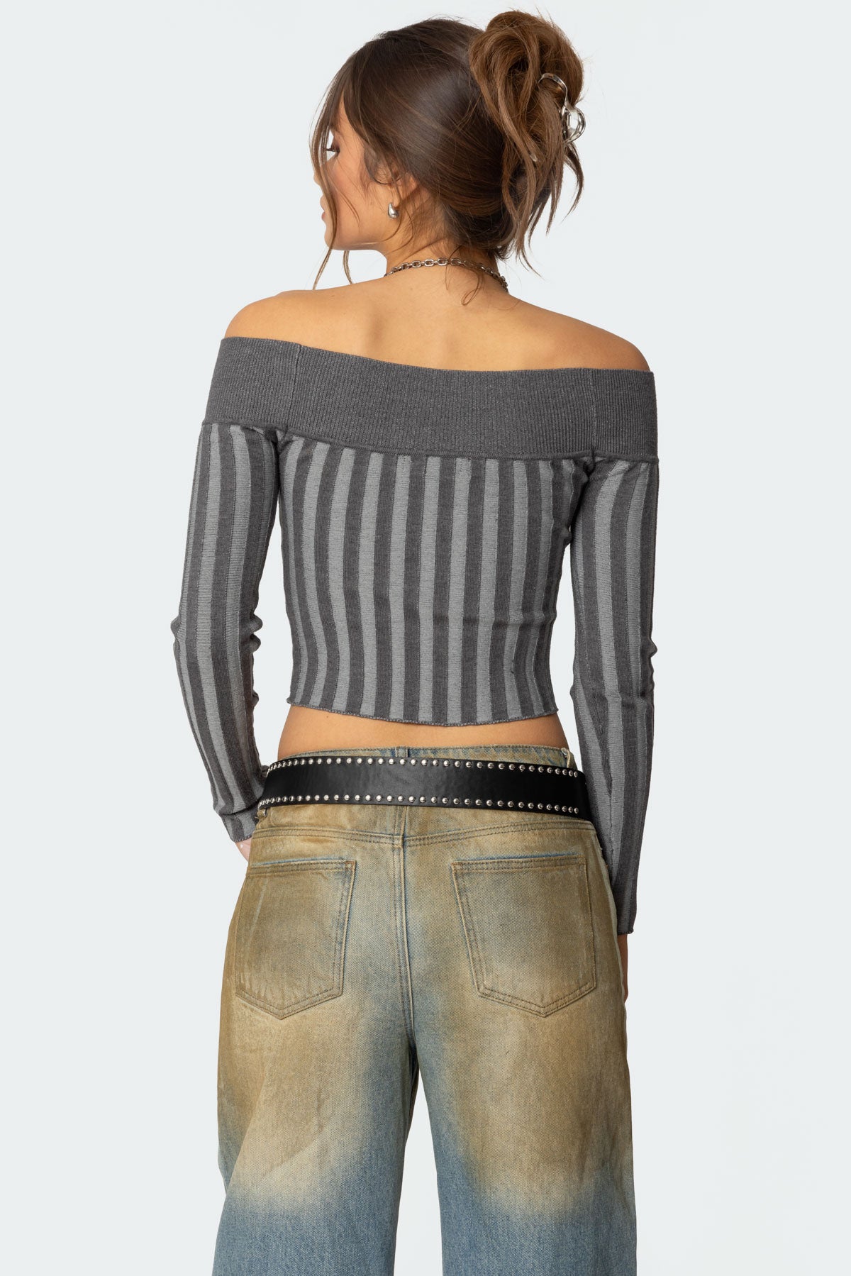 Daren Off Shoulder Knit Top - Image 4