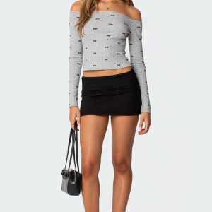 Aisha Low Rise Mini Skirt