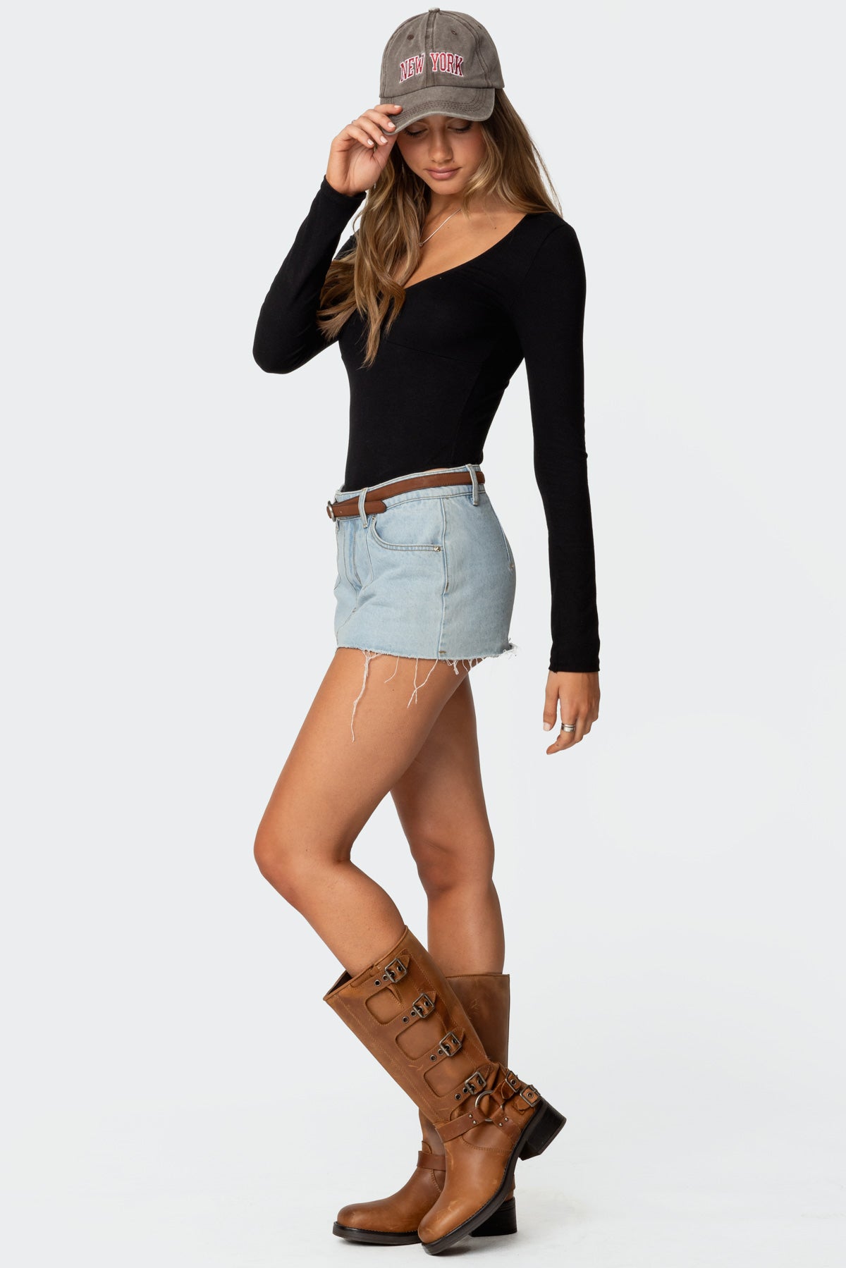 Jonah Long Sleeve V Neck Bodysuit - Image 4
