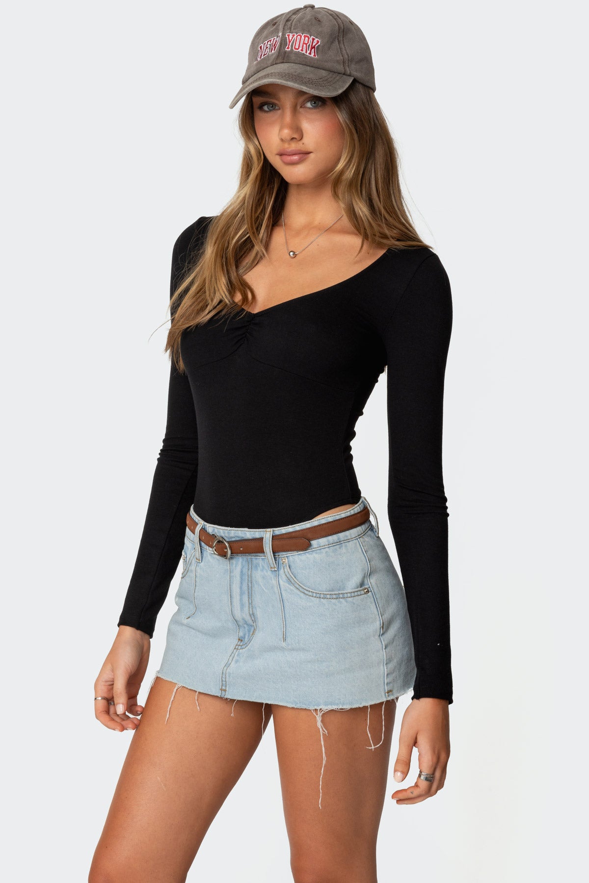 Jonah Long Sleeve V Neck Bodysuit - Image 3