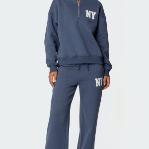 Ny Wide Leg Sweatpants