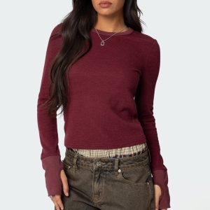 Waffle Long Sleeve T Shirt