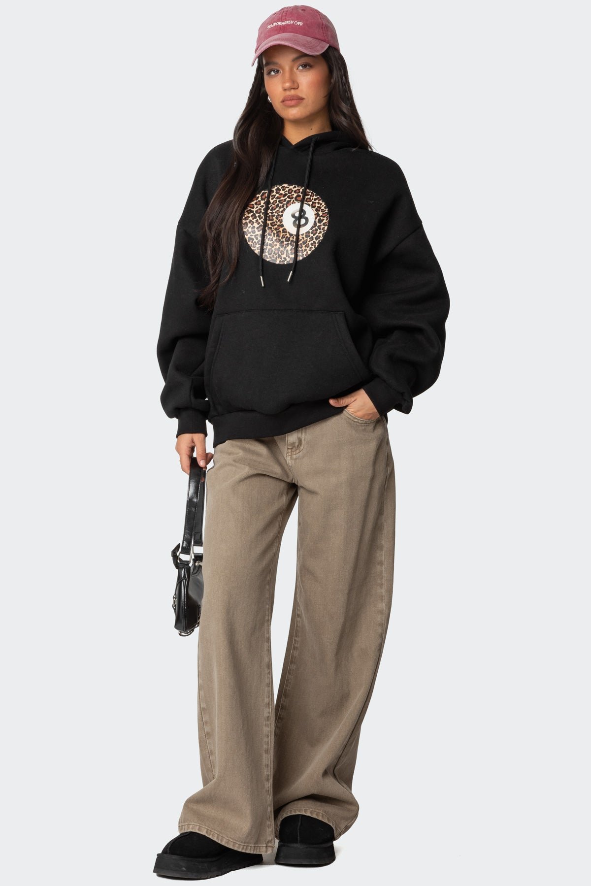 Leopard 8 Oversized Hoodie - Image 2