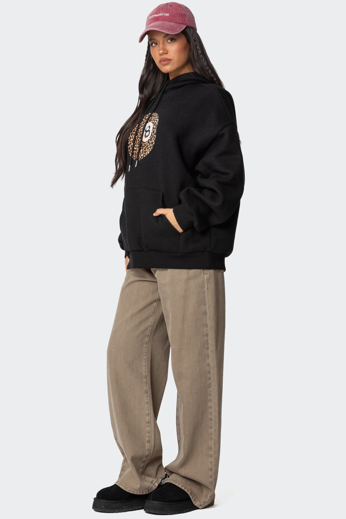 Leopard 8 Oversized Hoodie - Image 4