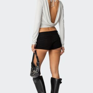 Kristy Open Cowl Back Top