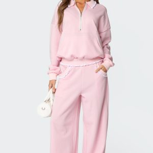 Ashtin Ruffle Trim Sweatpants