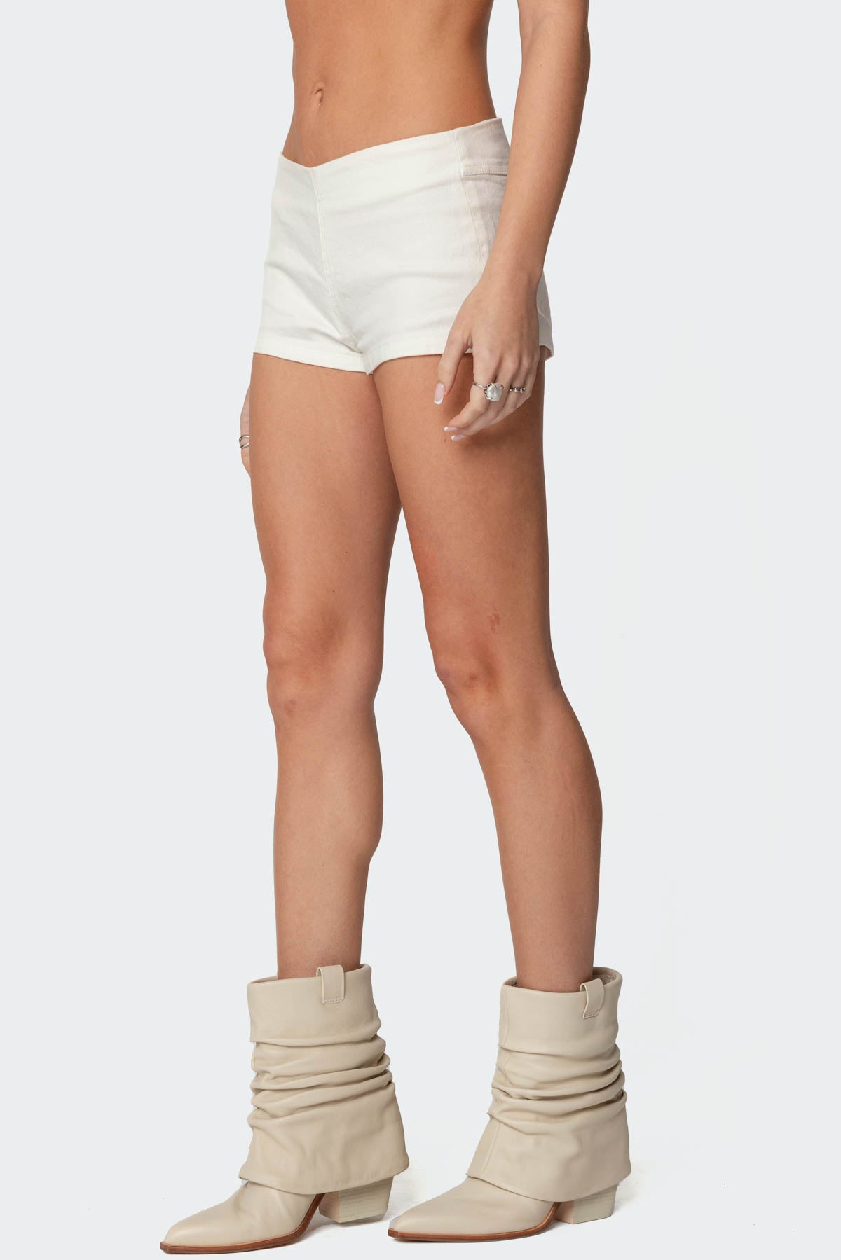 Dinah Denim Micro Shorts - Image 3