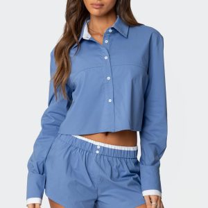 Danette Oversized Button Up Shirt