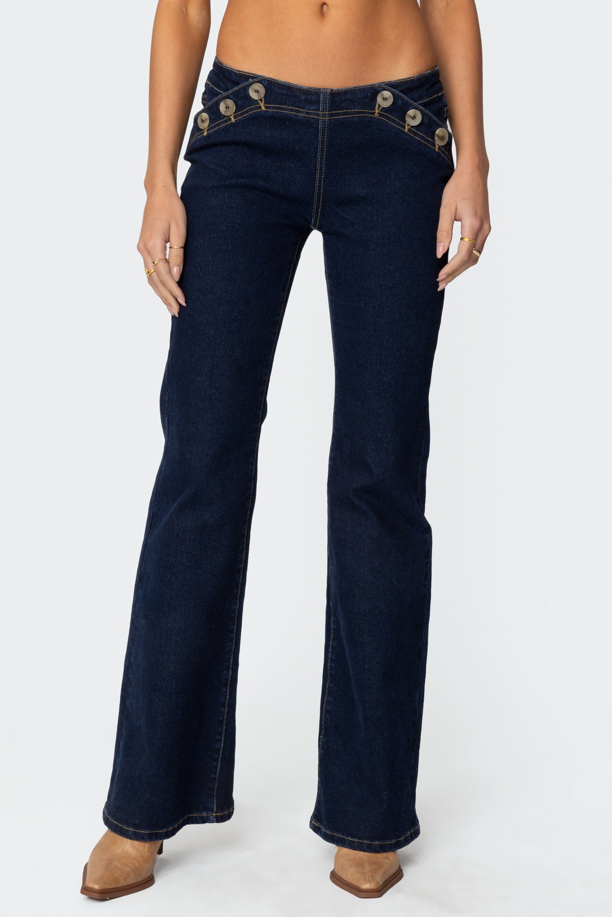 Alison Low Rise Flared Jeans - Image 2
