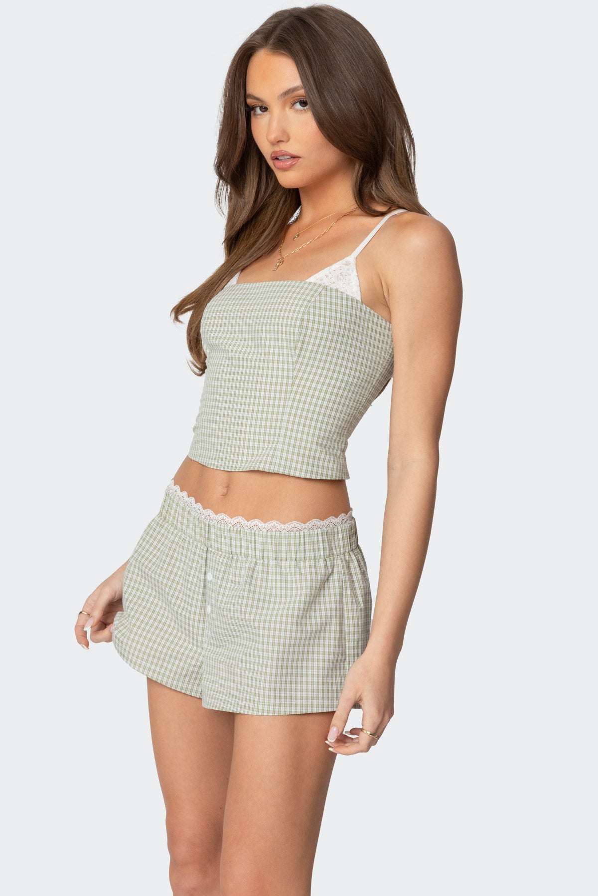 Lenorah Layered Gingham Top - Image 3