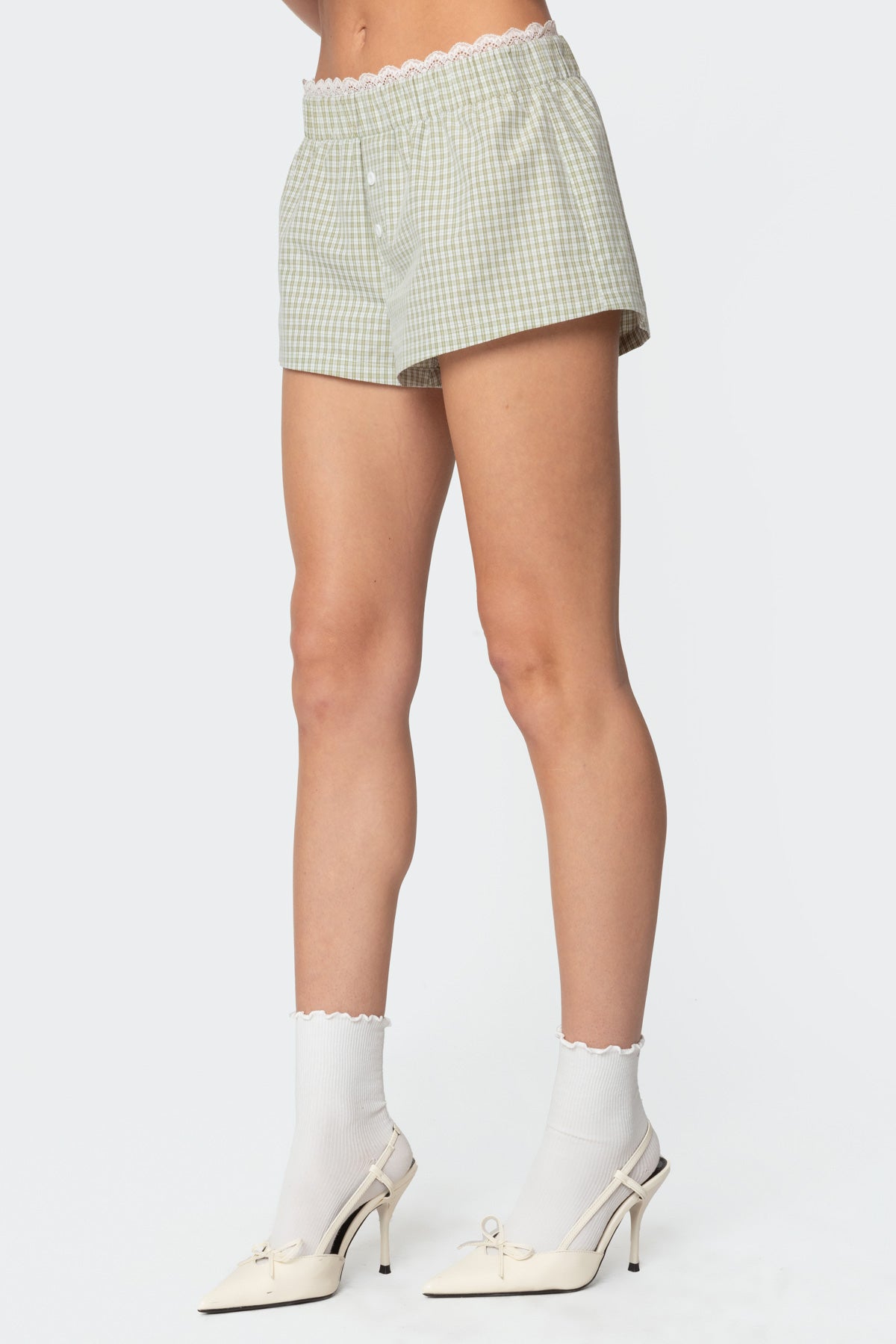 Lenorah Gingham Boxer Shorts - Image 4