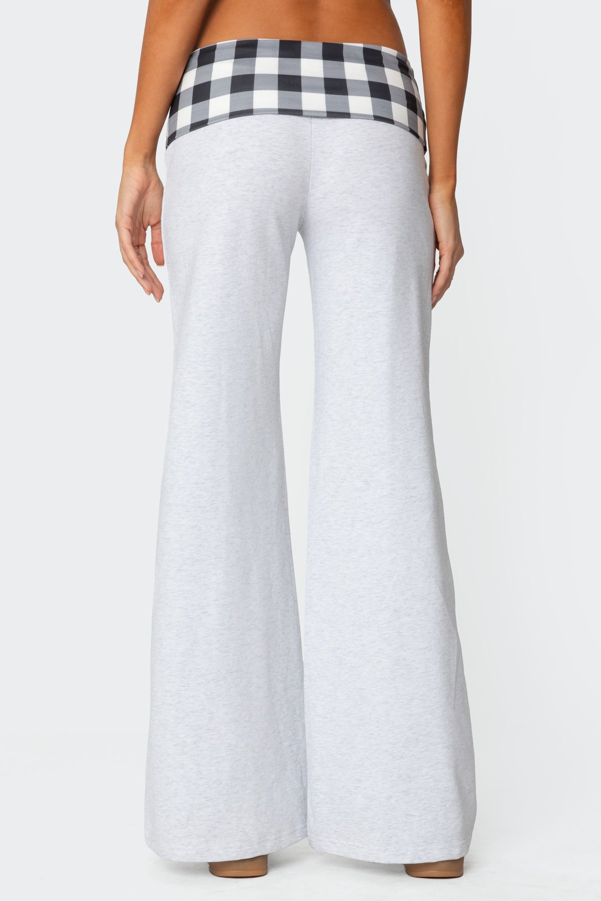 Beth Gingham Fold Over Pants - Image 5