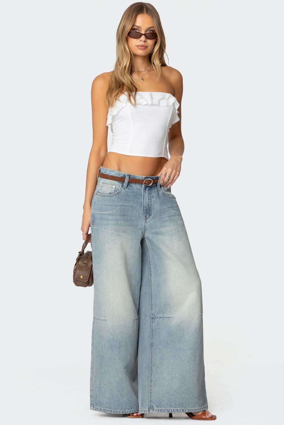 Litsa Ruffled Linen Look Corset - Image 5