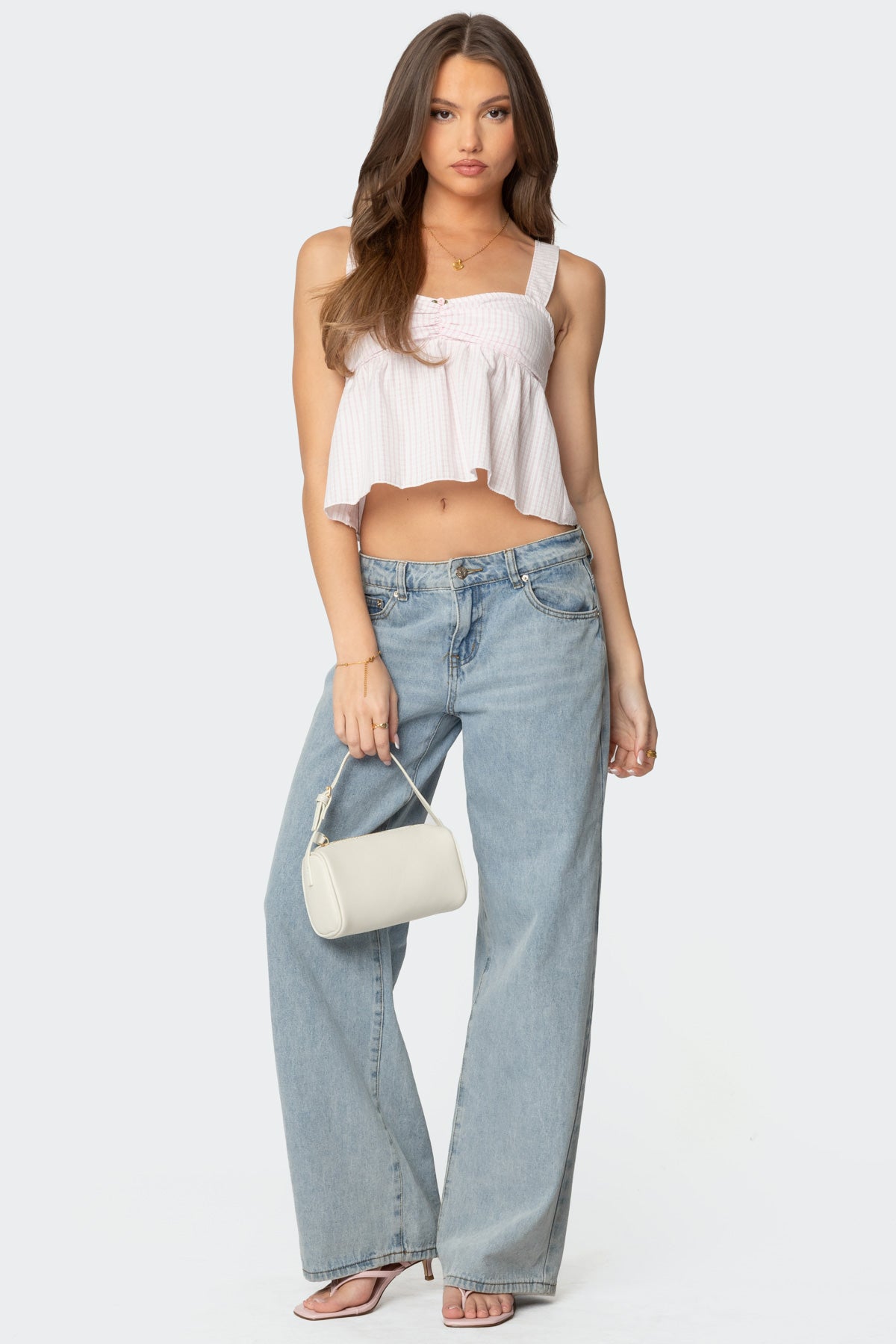 Linn Babydoll Gingham Top - Image 2