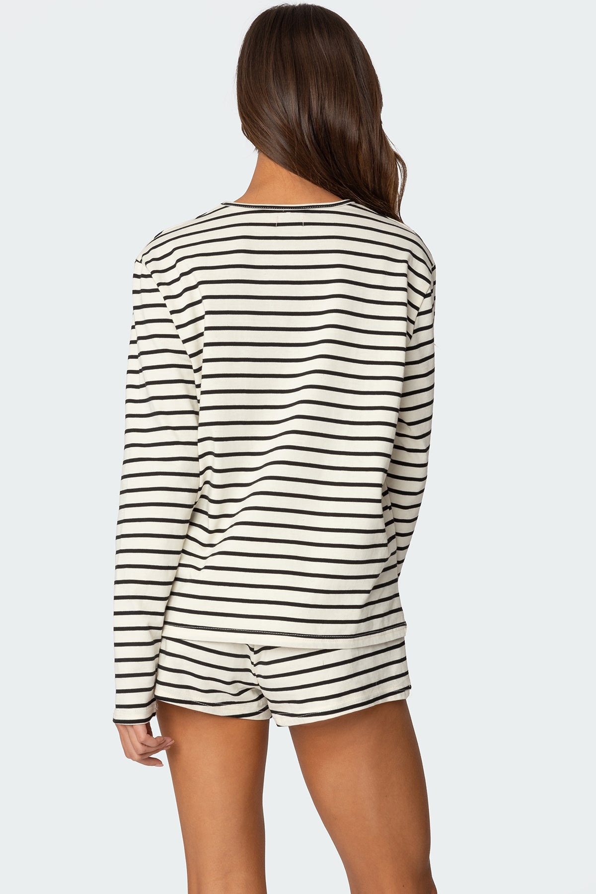 Jordyn Striped Long Sleeve T Shirt - Image 5
