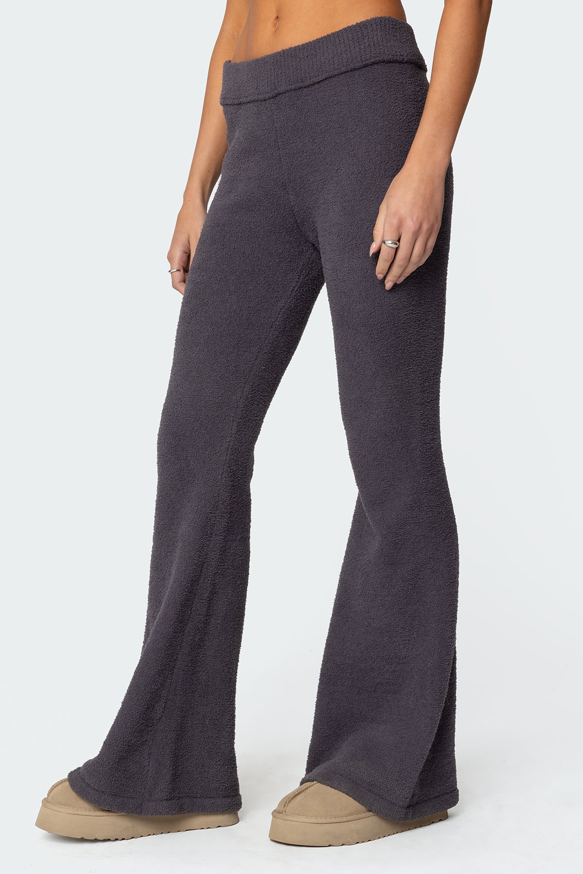 Plush Flared Pants - Image 3