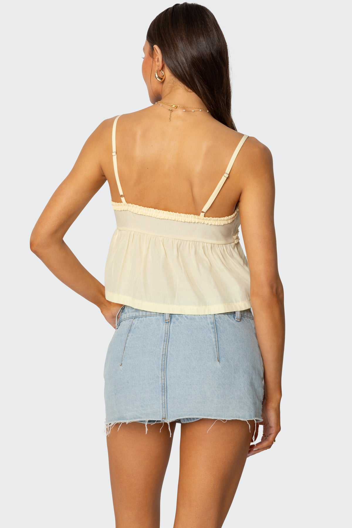 Loula Tie Front Tank Top - Image 4