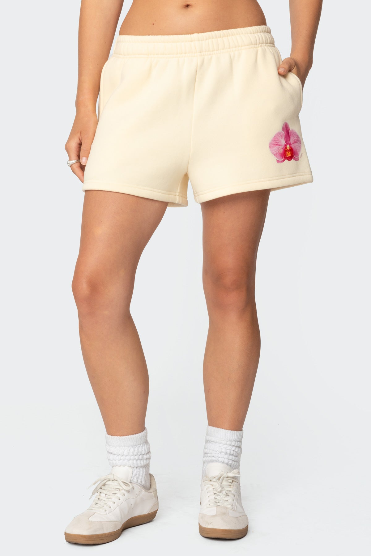 Orchid Babe Sweat Shorts - Image 2