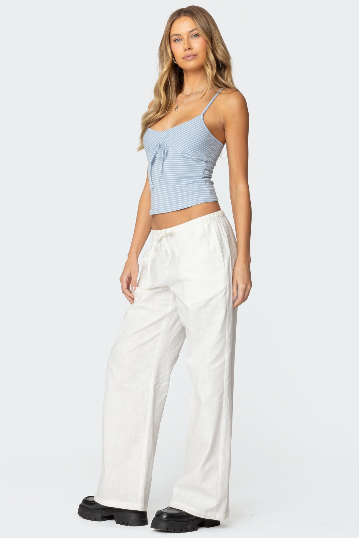 Tova Striped Scoop Tank Top - Image 3