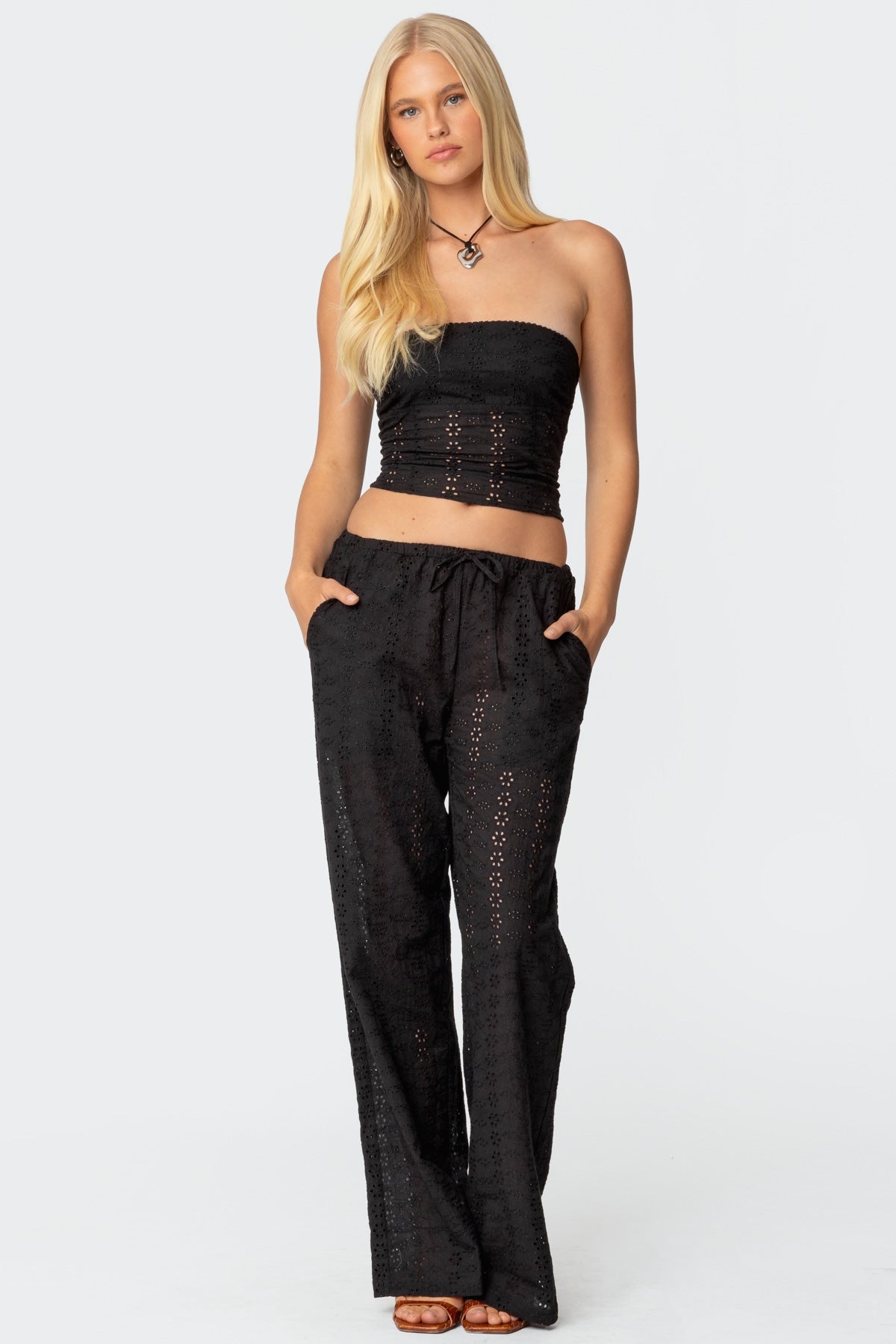 Lemon Lacey Cotton Pants - Image 5