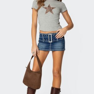 Payson Wide Belted Mini Skort