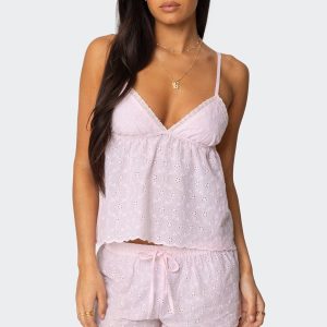 Talula Eyelet Babydoll Top