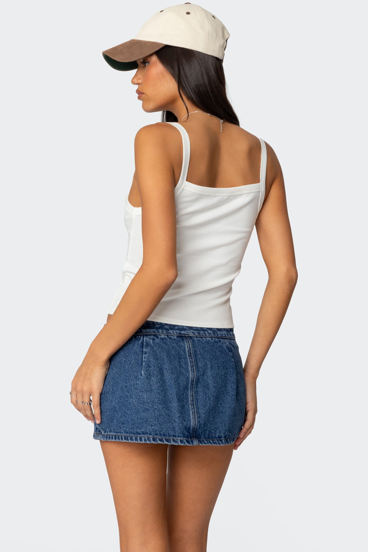 Harpa Gingham Bow Tank Top - Image 5