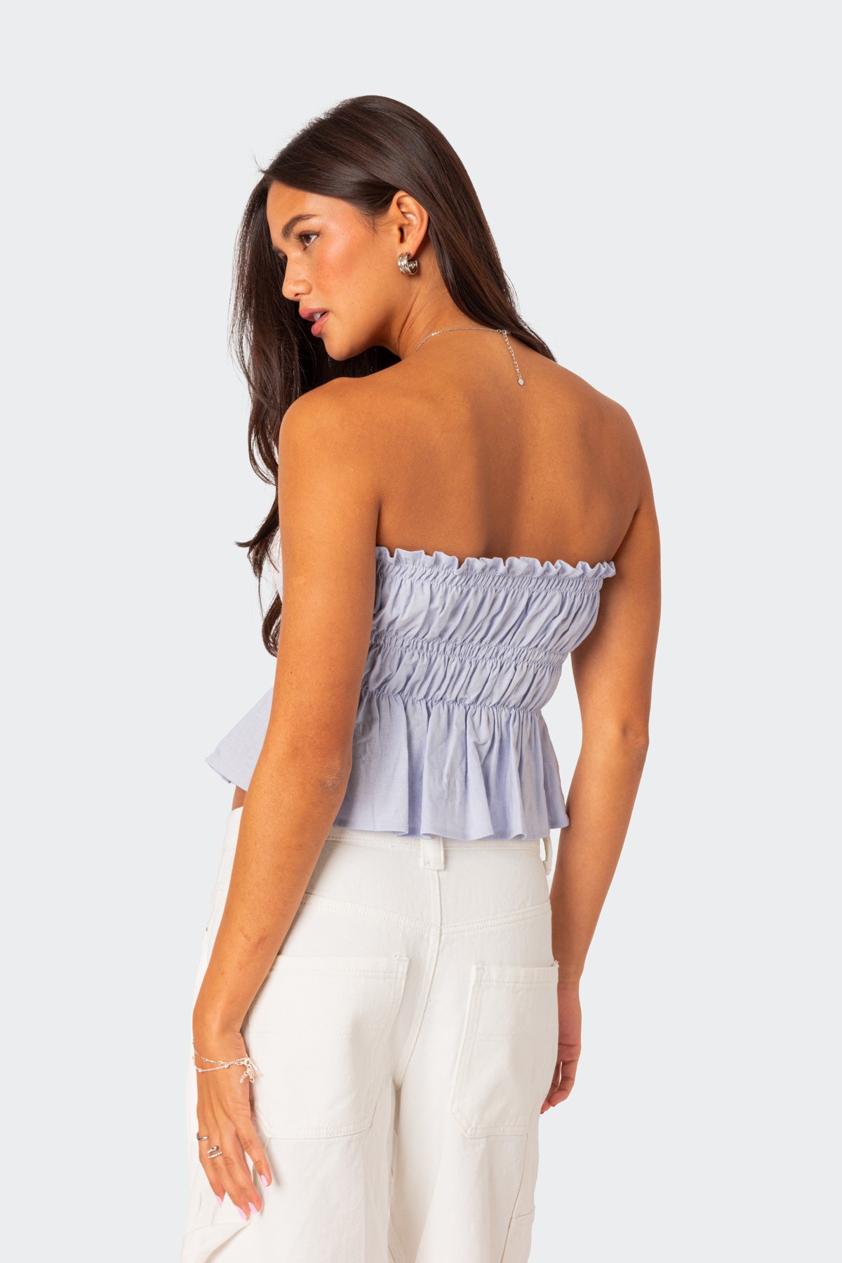 Katherine Linen Look Scrunch Top - Image 5