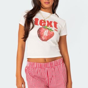 Text Me Graphic T Shirt