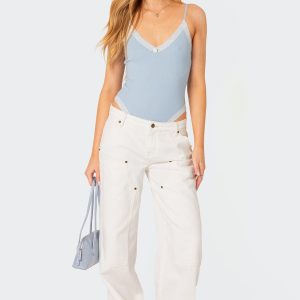 Aurora Lace Trim Bodysuit