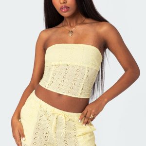 Lemon Lacey Cotton Corset