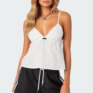 Emilie Eyelet Tank Top