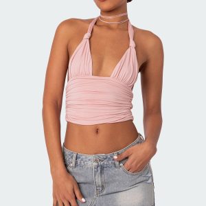 Lillie Knotted Halter Top