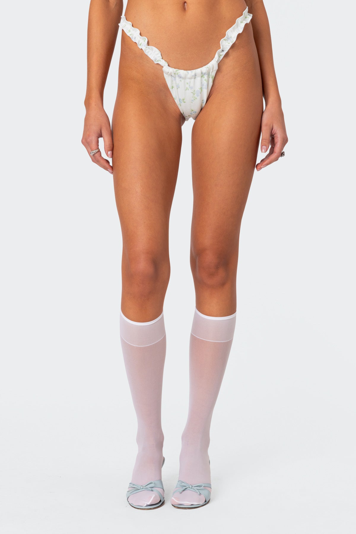 Floral Scrunch Bikini Bottom - Image 2