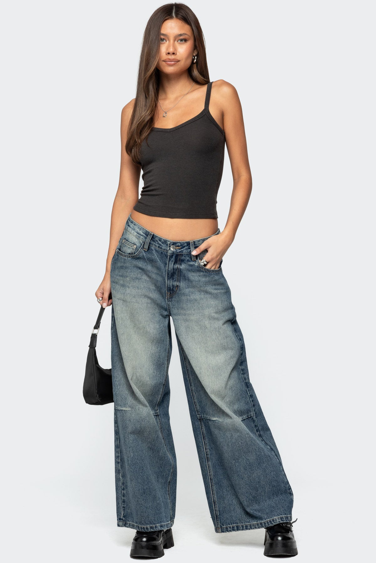 Aspyn V Neck Ribbed Tank Top - Image 2