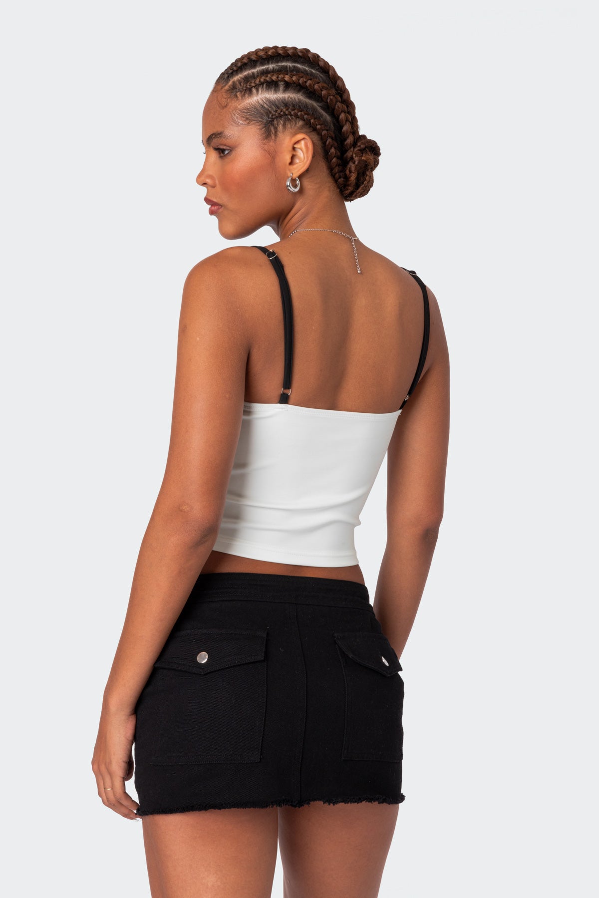 Yang Contrast Strap Tank Top - Image 4