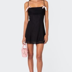 Anette Mesh Mini Dress