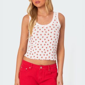 Berry Cool Printed Tank Top