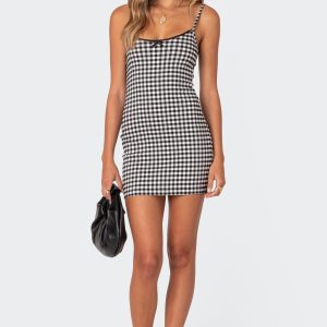 Connie Gingham Mini Dress