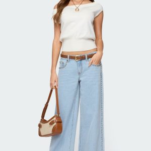 Stassie Studded Low Rise Jeans