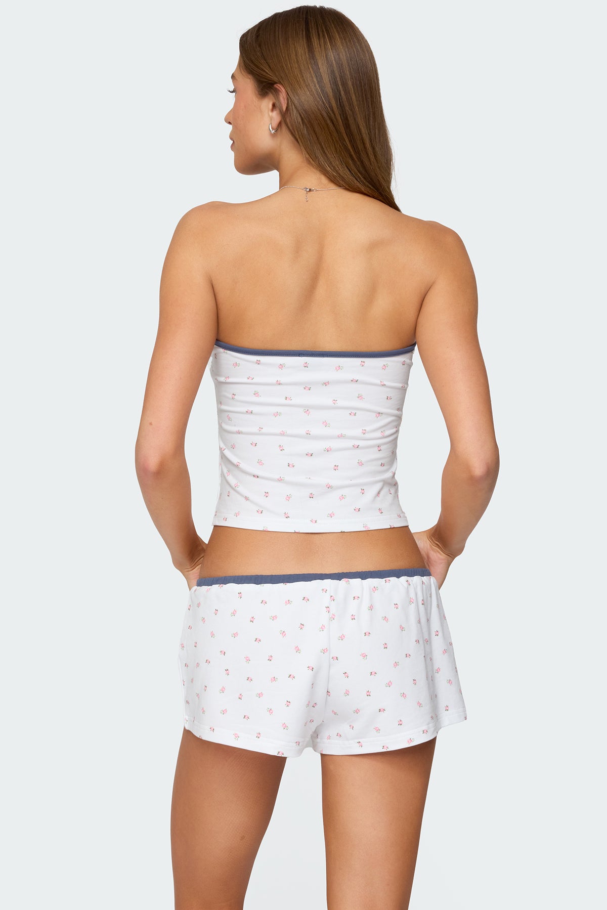 Stefi Floral Contrast Tube Top - Image 5