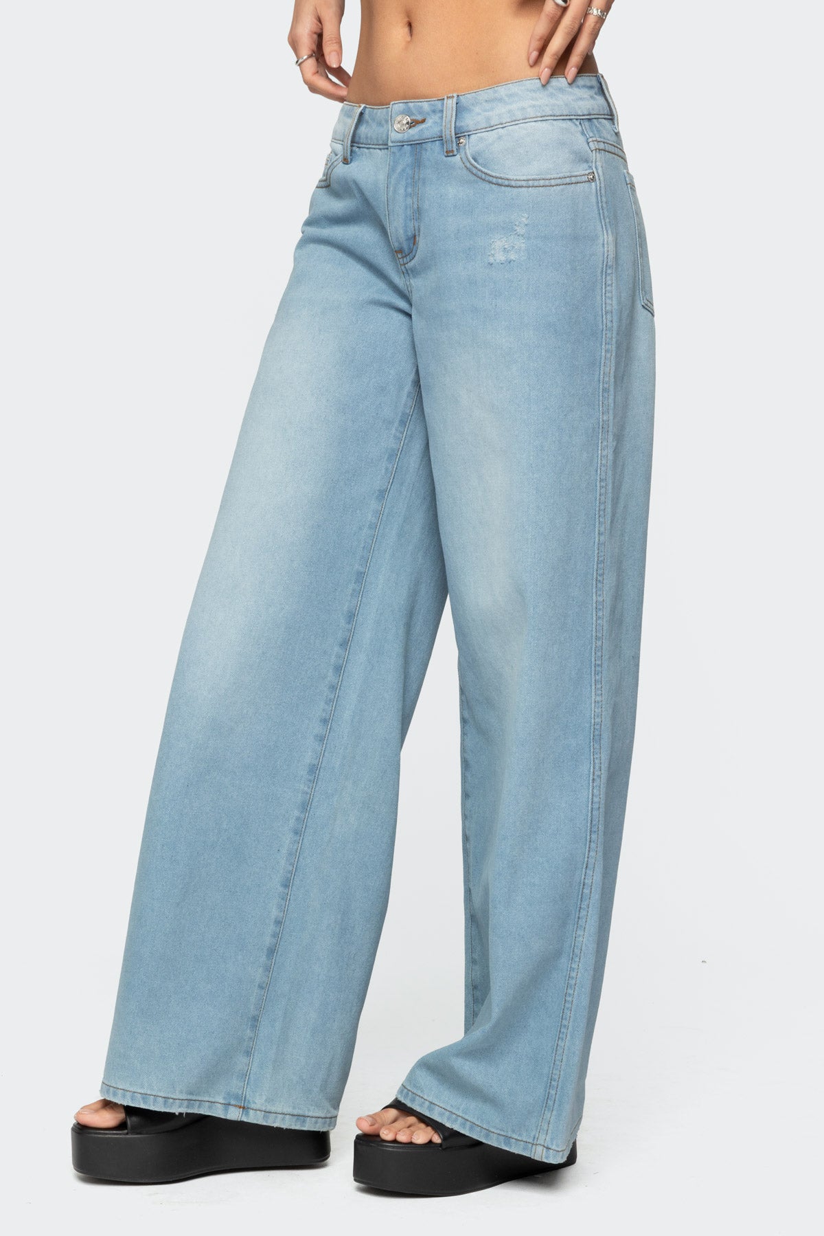 Ripley Distressed Low Rise Jeans - Image 4