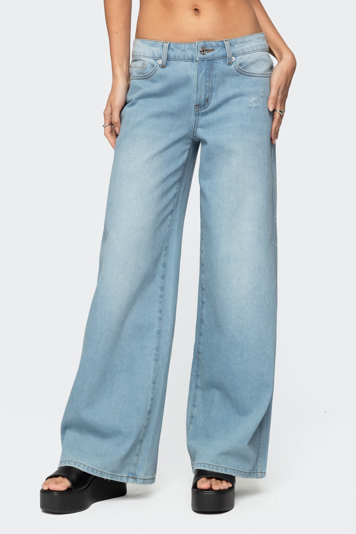 Ripley Distressed Low Rise Jeans - Image 3