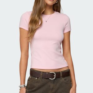 Daphney Ribbed T Shirt