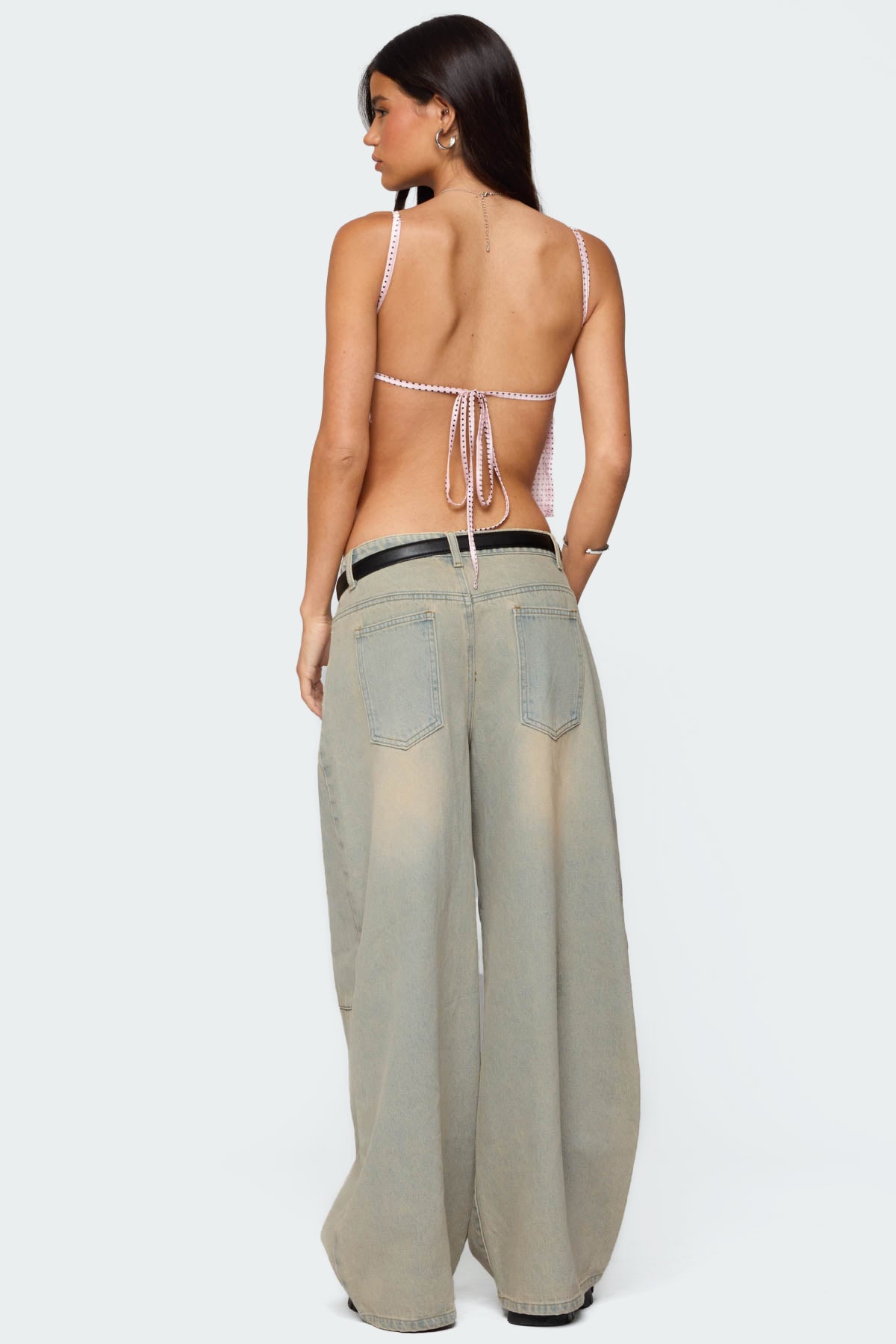 Santi Low Rise Wide Leg Jeans - Image 5