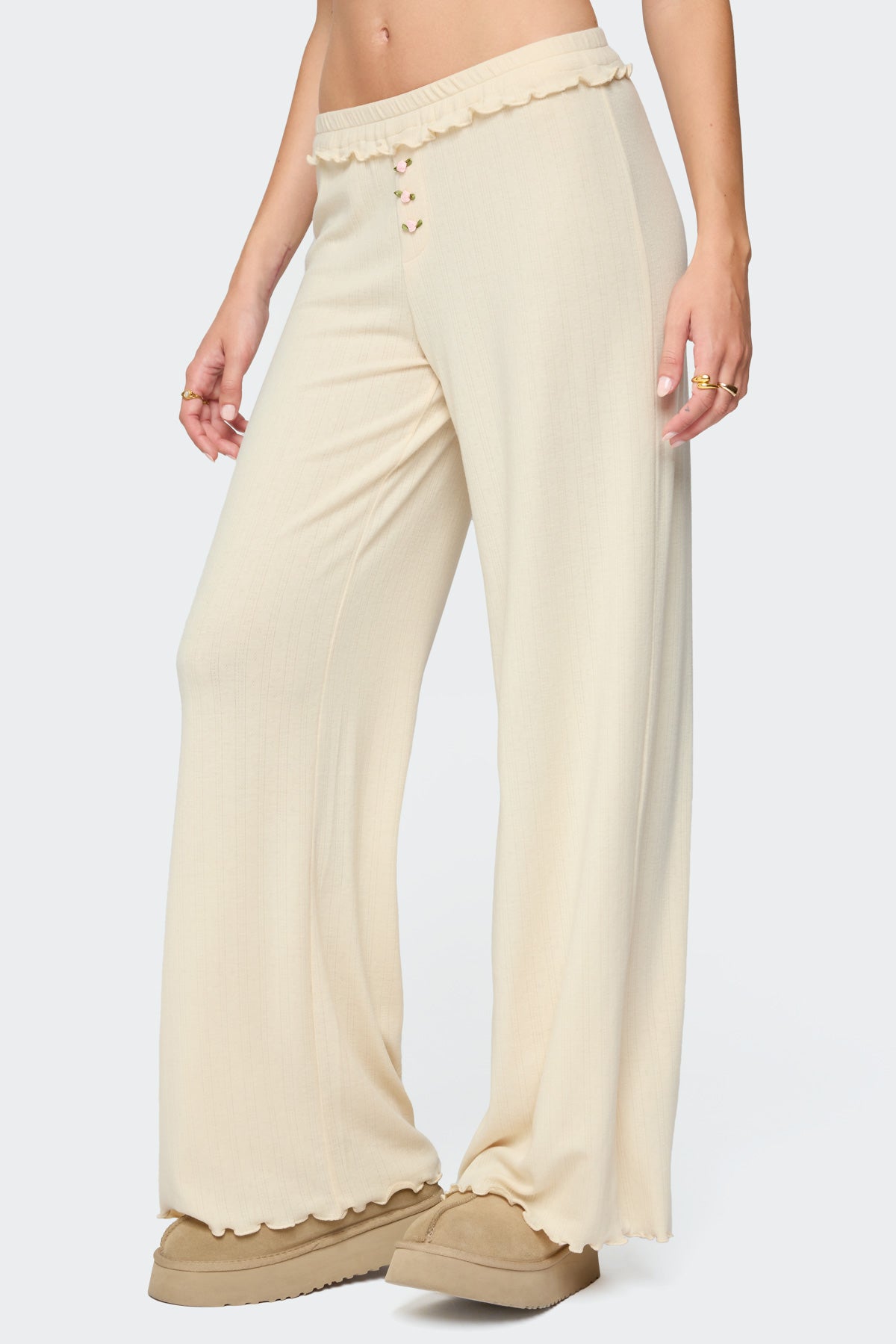 Posy Ruffle Pointelle Pants - Image 5