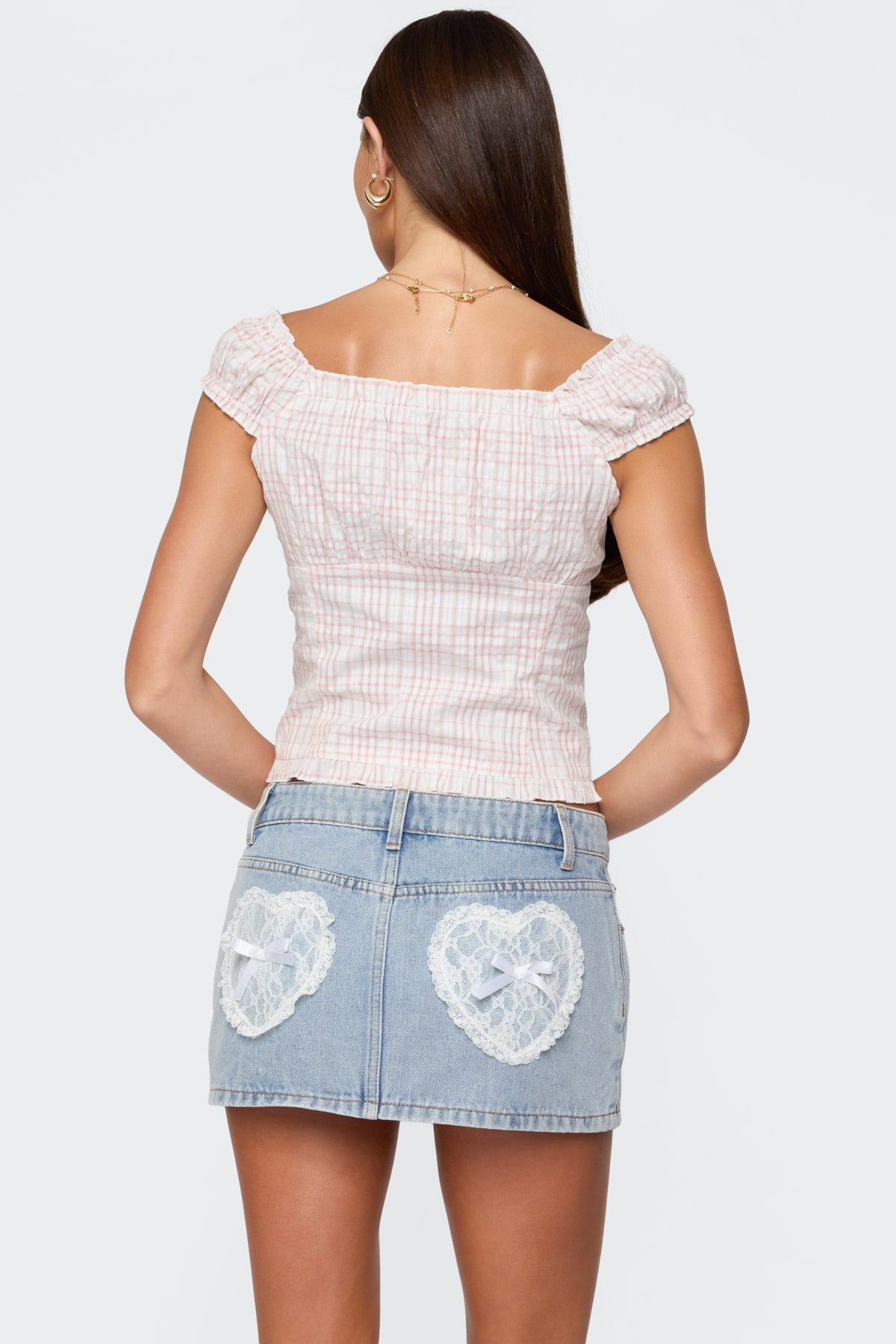 Dolsy Plaid Button Up Top - Image 4