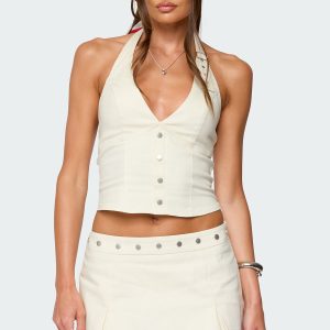 Keli Buckle Halter Top