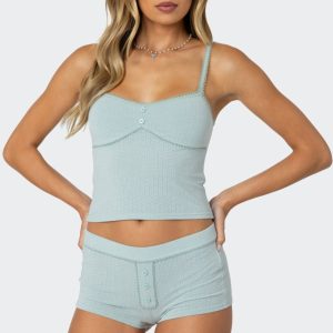 Maelle Pointelle Tank Top