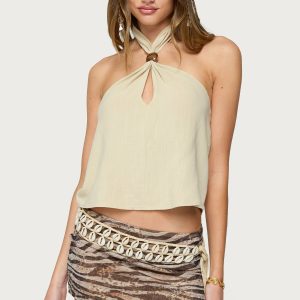 Ariya Keyhole Halter Top